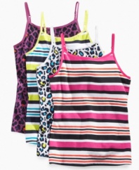She can choose the perfect pattern to complement her cute looks with these printed camis from So Jenni.