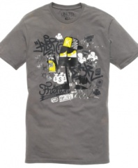 With a graffiti graphic, this tee from Ecko Unltd is thoroughly streetwise styling.