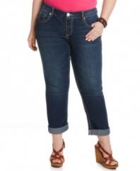 Get your style set for spring with Seven7 Jeans plus size cropped jeans-- pair them with your favorite tanks and tees!