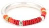 Kenneth Cole New York Urban Fire Red and Orange Bead Half Stretch Bracelet