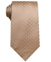 Warm up your morning routine with this mocha flower tie from Geoffrey Beene.
