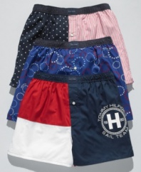 These boxers from Tommy Hilfiger bring classic, patriotic style to your underneath style.