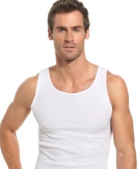 Keep your week days covered with this ribbed tank top five pack from Alfani.
