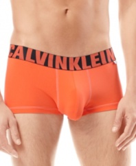 Underwear peeking above your belt is so passe. Avoid the show with these low-rise Calvin Klein trunks.