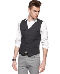 This layered look from Kenneth Cole is perfect for your office to cocktails look.