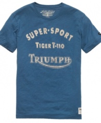 Your casual style wins out over the rest with this Triumph t-shirt from Lucky Brand.