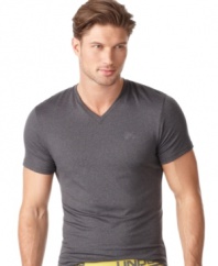 This t-shirt from Under Armour® feels great to the touch when you are lounging around.