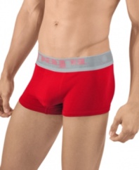 Have fun beneath it all with these Brazilian-styled briefs from Papi.