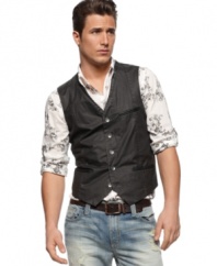 Style up or down - either way this vest is a must-have for the season from INC International Concepts.