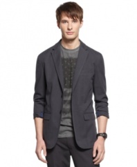 This sport coat from Kenneth Cole Reaction takes all the stuffiness out of looking sharp.
