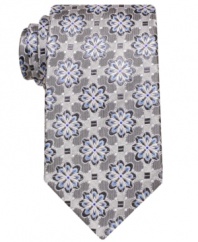 One to grow on. This floral-patterned tie from Countess Mara immediately brings your work wardrobe to life.