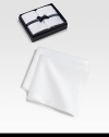 A duo of fine cotton handkerchiefs from the iconic Saville Row creator of elegant men's furnishings. Boxed set of 2Each, 18½ squareMachine washImported