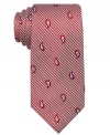 With a subdued pattern in a punch of color, this skinny tie from Ben Sherman is a standout style.