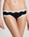 Soft to the touch hipster with contrast lace trim. So comfortable that you won't want to wear anything else.