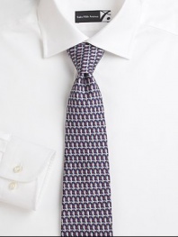 A handsome design woven with a hint of whimsy in fine Italian silk.SilkDry cleanMade in Italy