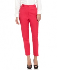 A pair of bright capris is on the must-have list for spring. This petite pair from Jones New York Signature does the trick with slim-fitting style that looks amazing with heels and wedges.