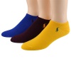 Polo Ralph Lauren men's socks Cotton Ghost ped blue/red/yellow 3pairs