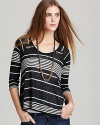 Joie Sweater - Vanilla Linen Stripe