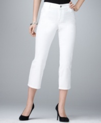 Style&co.'s bright white, petite denim capris make any outfit feel like a breath of fresh air!