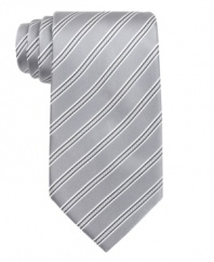 In a subtle, but strong palette of hues, this tie from Donald J. Trump always means business.