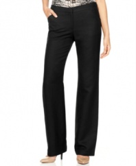 Calvin Klein makes work basics beautiful--these petite pants are a sleek essential for every wardrobe!
