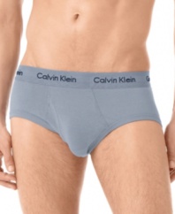 Great underwear style isn't a stretch with these briefs from Calvin Klein.
