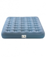 Don't be left without a place to rest your head. The AeroBed SleepAway is the perfect inflatable mattress for overnight guests, hotel rooms or slumber parties, providing true coil construction support that inflates in less than 60 seconds! Two-year limited warranty. Model 7713.