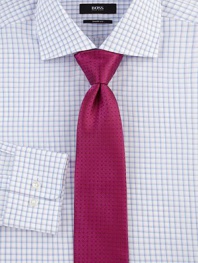 Tonal dots adorn this tie of rich Italian silk, perfect for every gentleman. SilkDry cleanItaly