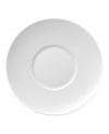 With subtle concentric rings and a sleek shape in durable porcelain, Rosenthal's Loft after-dinner saucer brings chic versatility to modern tables.