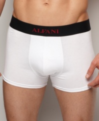 The support of briefs, the coverage of boxers. These Alfani trunks combine your two necessities.