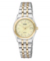 Step out in sophisticated style with this contemporary Eco-Drive Corso watch by Citizen.