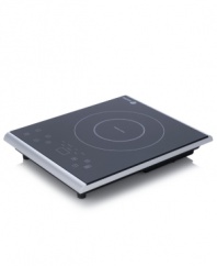 Even more power for your countertop. Equipped with 7 power settings to melt, warm, boil, sear and more, this portable chef offers an incredible range of heat, 2 quick launch buttons that automatically take the unit to the desired power level and a durable, easy-to-clean glass cooking surface. Twice as fast as gas & electric, this induction cooker uses even less energy! Model 670041470.