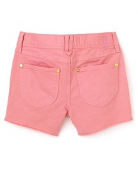 Cute cutoffs for a carefree look that will keep her stylish all summer long.