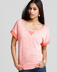 Stylish dolman sleeves lend a casual-chic look to this supersoft Splendid tee.