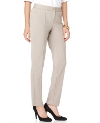 Crisply seamed, these petite ponte-knit pants from Alfani will quickly become your go-to pair! (Clearance)