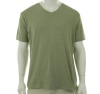 Alfani Slate Teal (teal and light gray) Horizontal Stripes SS V-Neck T-Shirt