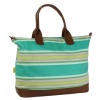 Amy Butler for Kalencom Marni Duffle Bag without Ribbon - Flatweave Stripe Emerald