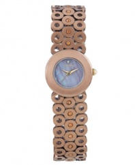 Become the center of attention with this uniquely designed timepiece from Carolee.