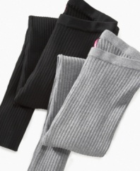 She'll have the same warm comfort of a sweater on her legs with these ribbed leggings from Takeout. (Clearance)