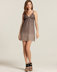 Feel hopelessly romantic in this delicate lace frock from Alice + Olivia, featuring an ever so subtle ombre effect.