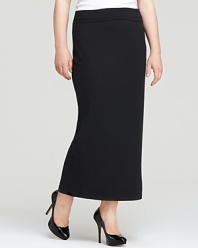 Bring boho into the boardroom with this Eileen Fisher Plus maxi skirt, flaunting a sleek pencil silhouette for modern polish.
