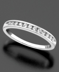 For the moments that are extra special. 14k white gold ring with round-cut diamonds (1/4 ct. t.w.).