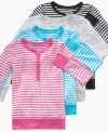 A variety of stripe and color combinations make this henley from So Jenni a cute classic. (Clearance)