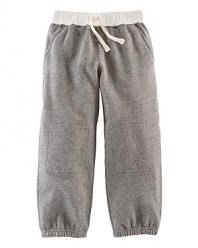 The classic sweatpant is rendered in utterly soft cotton fleece.