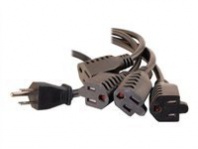 Cables to Go 1.5 ft 1 to 4 Power Cord Splitter