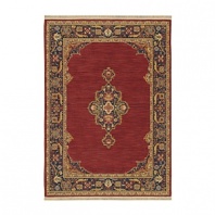 Inspired by treasured textiles found in English country homes, the English Manor Collection infuses your decor with timeless elegance. This classic Karastan rug boasts a resplendent floral border framing a solid ground for a bold field of color. After weaving, the fibers are luster washed to enhance the rich colors, then finished with a short fringe for easy maintenance.