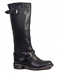 With just the right amount of edge, Sam Edelman's subtly-studded moto boots go everywhere.
