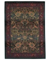 Traditional motifs get a modern overhaul on this sumptuously styled Sphinx area rug. Daring hues paint a chic, swirling pattern complete with vines, blossoms and birds. Made from soft polypropylene for superb durability.