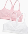 Get the comfort and support that suits her sporty style with this chic 2 pack of seamless racerback bras from Maidenform