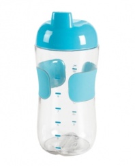 Give it a hand! The leak-proof design with soft, comfort grip makes this sippy cup an automatic favorite in the hands of your constant companion. Completely crafted for your little tot, this smart cup features a dimpled lid to make room for noses, removable handles and a removable, easy-to-clean valve. Lifetime warranty.